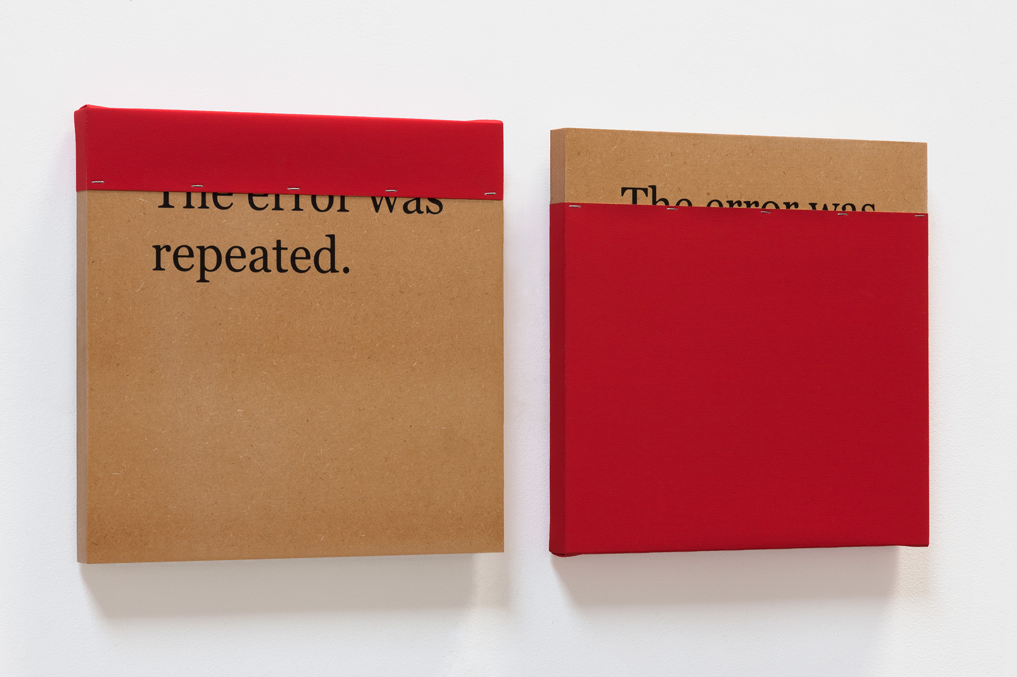 THE ERROR WAS REPEATED