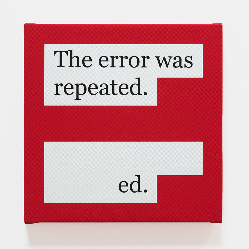 THE ERROR WAS REPEATED