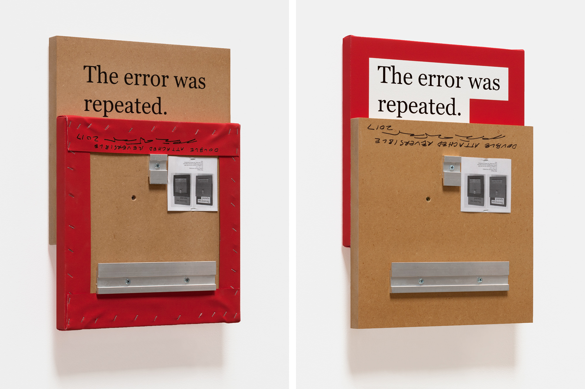 THE ERROR WAS REPEATED